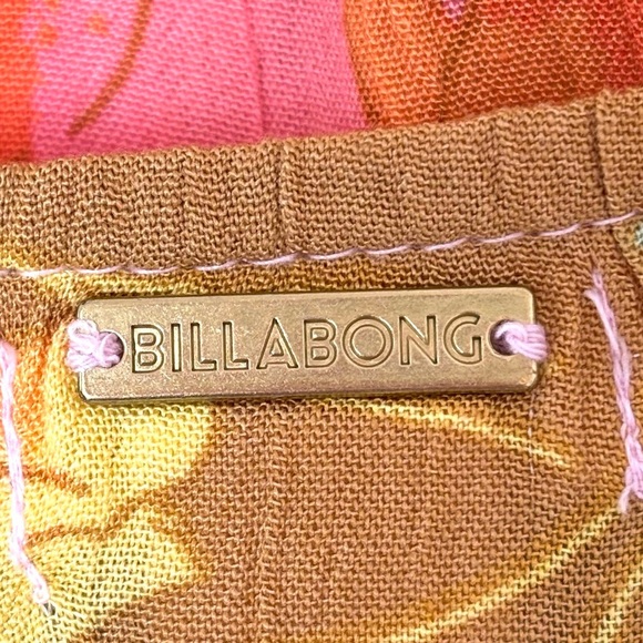 Billabong Short & Sweet Floral Print Flutter Sleeve Babydoll Dress Sorbet XS NEW - Picture 8 of 13